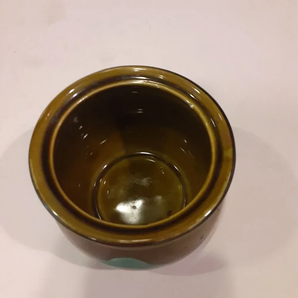 Georges Briard Vintage MCM Sugar Bowl w/lid Flaw Great Decor
